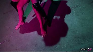 Image Domina MILF with big round Ass give fixed slave Guy with long Cock a Femdom Fuck