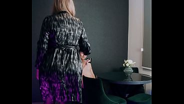 Image Strap-on for skinny stepdaughter... and licking coffee right from tits