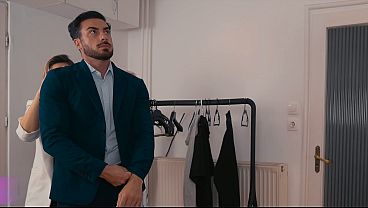Image Kisscat Blindfolded Blows Step-Nephew Then Enjoys Hard MMF with Francis, Cum Covered - Family House S1E6