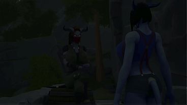 Image A dirty goblin fucked a witch girl on Halloween and gave her cum