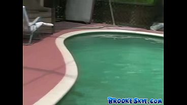 Image Brooke Skye - Lesbian Threesome In The Pool