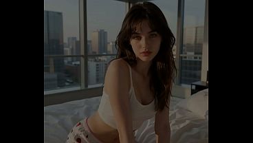 Image A pretty girl gets pounded on the top floor of a penthouse by a massive cock and gets a facial [AI-GENERATED]