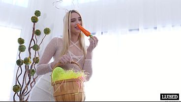 Image Naughty Easter Bunny Oils Up Carrots And Cock