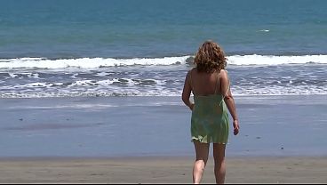 Image First time I had sex with my stepson on the beach_ he cums in my ass