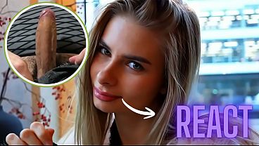 Image React: Her first porn!! A very beautiful and young Ukrainian.