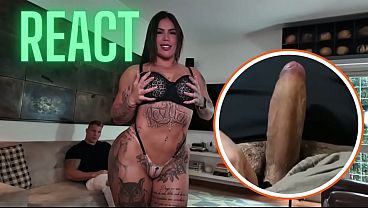 Image React: Hot Big Ass Inked Brazilian Rough Fucked And Cumshot! Thawany Alves