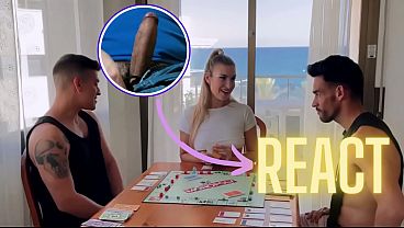 Image React: 2 Big cocks fucked hard me to pay my debts in Monopoly