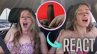 Image React: Nadia Foxx & Serenity Cox cumming hard in public drive thru with Lush remote controlled vibrators