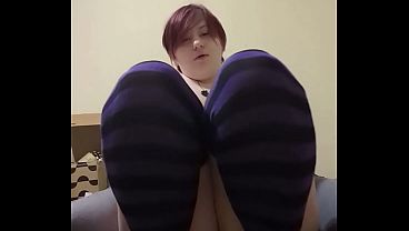 Image Tomboy striptease and multiple fingering orgasms