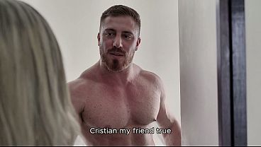 Image My best friend leaves me alone with his blonde Colombian MILF stepmom and lets me suck her feet and cum inside her beautiful, wet pussy