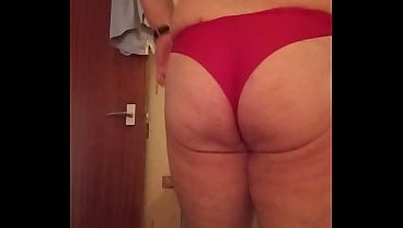 Image Dave boob feeling horny in a thong