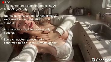 Image My stepbrother made me film him sucking his cock in the kitchen.[AI Generated]