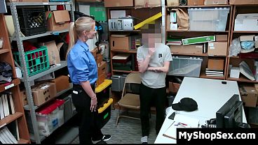 Image Male Suspect Gets Caught with Stolen Goods in His Shoe and Has to Bend Over for The Milf Officer - Myshopsex