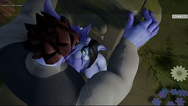 Image A modest draenei decided to try herself in an adult film and was fucked by werewolves and minotaurs
