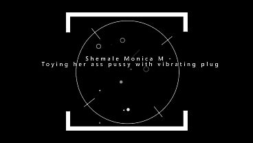 Image Shemale Monica M - Toying her ass pussy with vibrating plug