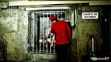 Image Slim blonde pale white skin Girl with Big Tits get hard BDSM Fuck at Dungeon Roleplay by Master