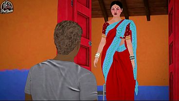Image Busty Indian Desi Bhabhi Takes Both Cocks &ndash_ Milkman and Landlord Wild Hindi Urdu Sex