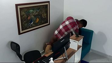 Image The secretary and the boss waxed in their office