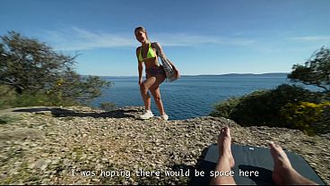 Image Some stranger on a nudist beach, and I lost control. A huge load of cum all over my face. POV