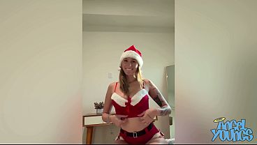 Image Busty Blonde Angel Youngs Gives Her Tight Pussy Xxxmas Gift Year Round