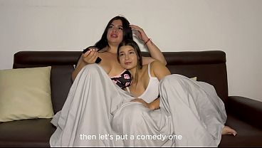 Image What might happen if a curvy stepmother teaches her stepdaughter how to have lesbian sex while they're watching a movie