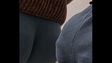 Image Dirty Stranger Rub His Dick On Random Girl's Ass In Subway Train and fill her Tights With CUM