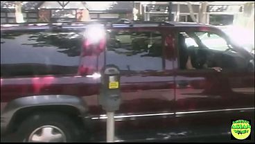 Image Racy Asian babe moans without care as she gets railed in the public parking lot