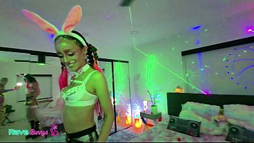 Image Horny Bunny Babe Christina Sage Rides Hard In Rave Scene!