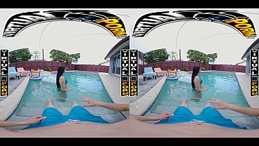 Image VIRTUAL PORN - Mandy Muse Takes Control After A Hot Oil Rub, Sucking And Fucking Her Stepbrother Outdoors