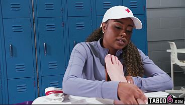 Image Two femboy cheerleaders fuck the sexy black college doctor