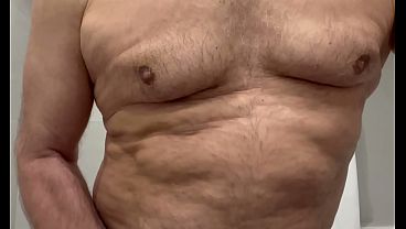 Image Loving masturbating in my bathroom in front of a mirror