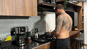 Image My stepsister can't cook and I feed her my dick - Naty Delgado & Brian Evansx