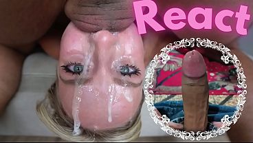 Image React: Use My Throat Like A Pussy - Upside Down Deepthroat - baebaezoe