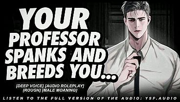 Image Professor Spanks and Breeds You | Male Moaning | Deep Voice Audio
