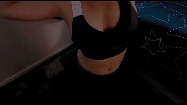 Image follando una rubia culona acabando de llegar del Gym