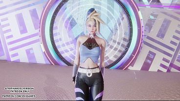 Image [MMD]  Aespa - Drama - Akali Sexy Kpop Dance League of Legends Hentai Uncensored 4K 60FPS