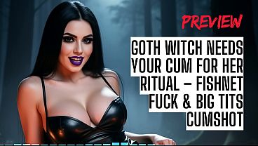 Image Goth Witch Needs Your Cum For Her Ritual &ndash_ Fishnet Fuck & Big Tits Cumshot ASMR HFO JOI Erotic Audio 4 Men