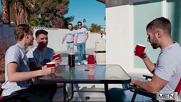 Image MEN - Arno Antino And Joey Mills Go From Poolside Teasing To Hot Indoor Sex And A Facial Finish