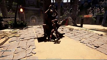 Image Will This Huge Dick Awakened Statue Be Able To Fuck Lara Croft's Tight Pussy?