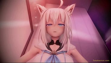 Image Shirakami Fubuki teniendo sexo en los probadores con un pervertido. VTuber y Hololive porn