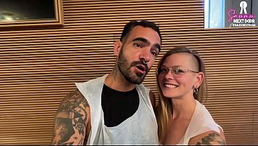 Image From pizza to cock, she loves eating in Italy - cute NERDY TEEN ( 18) giving a blowjob