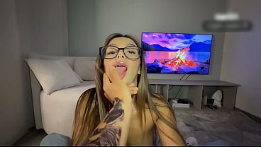 Image Stop reading and give me a blowjob! Home alone with my stepbro