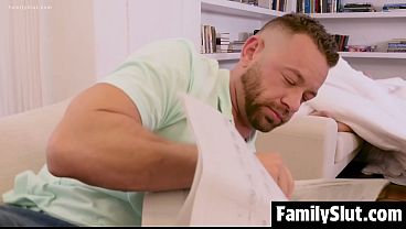 Image Horny Stepsister Rides Her Stepbrother's Thick Cock While Stepdad Reads - Familyslut