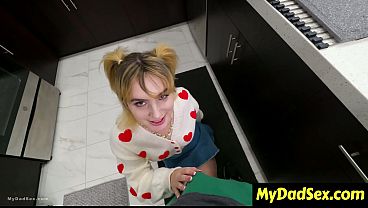 Image Horny Tenant Sucks Her Former Stepdad's Cock and Begs for More - Mydadsex