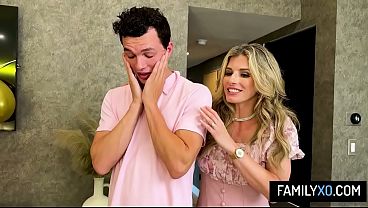 Image Horny Guy Fucks His Stepmom And Stepsister on His Birthday Party