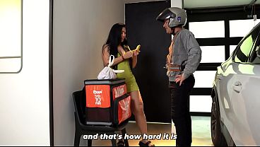 Image Big-bootied MILF knows how to tip her delivery guys - Jean Paul & Sarah Black