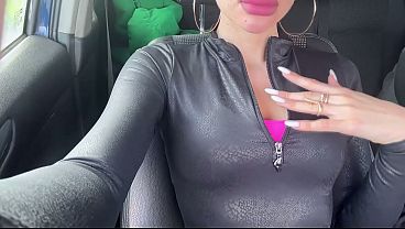 Image I asked the taxi driver to stop, took a blowjob selfie, and got a lot of cum
