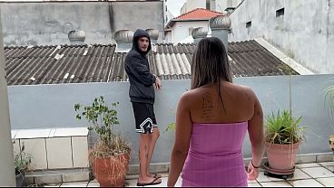 Image Thamy Reis fudeu no pelo com o melhor amigo do seu boy todo tatuado