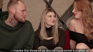 Image Shy new roommate gets seduced into hot threesome by the couple