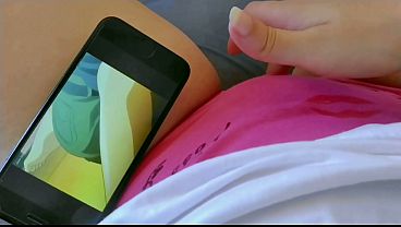 Image POV naughty student touching her pussy in the morning watching hentai part 2